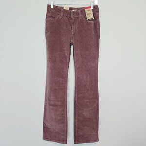 Levi's Superlow Bootcut Corduroy Jeans 25 Pink Y2K NWT